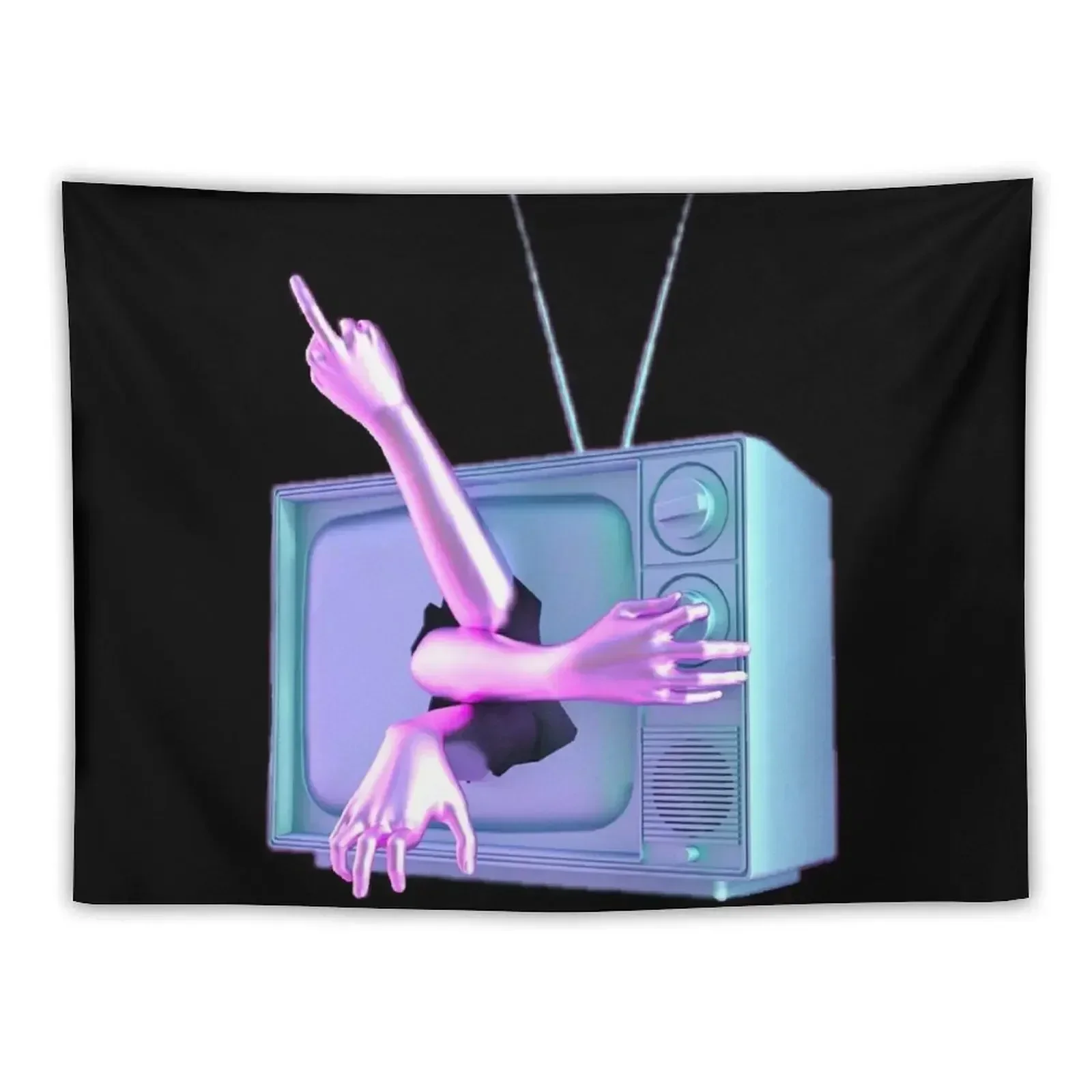 

VAPORWAVE TV Tapestry Custom House Decorations Tapestry