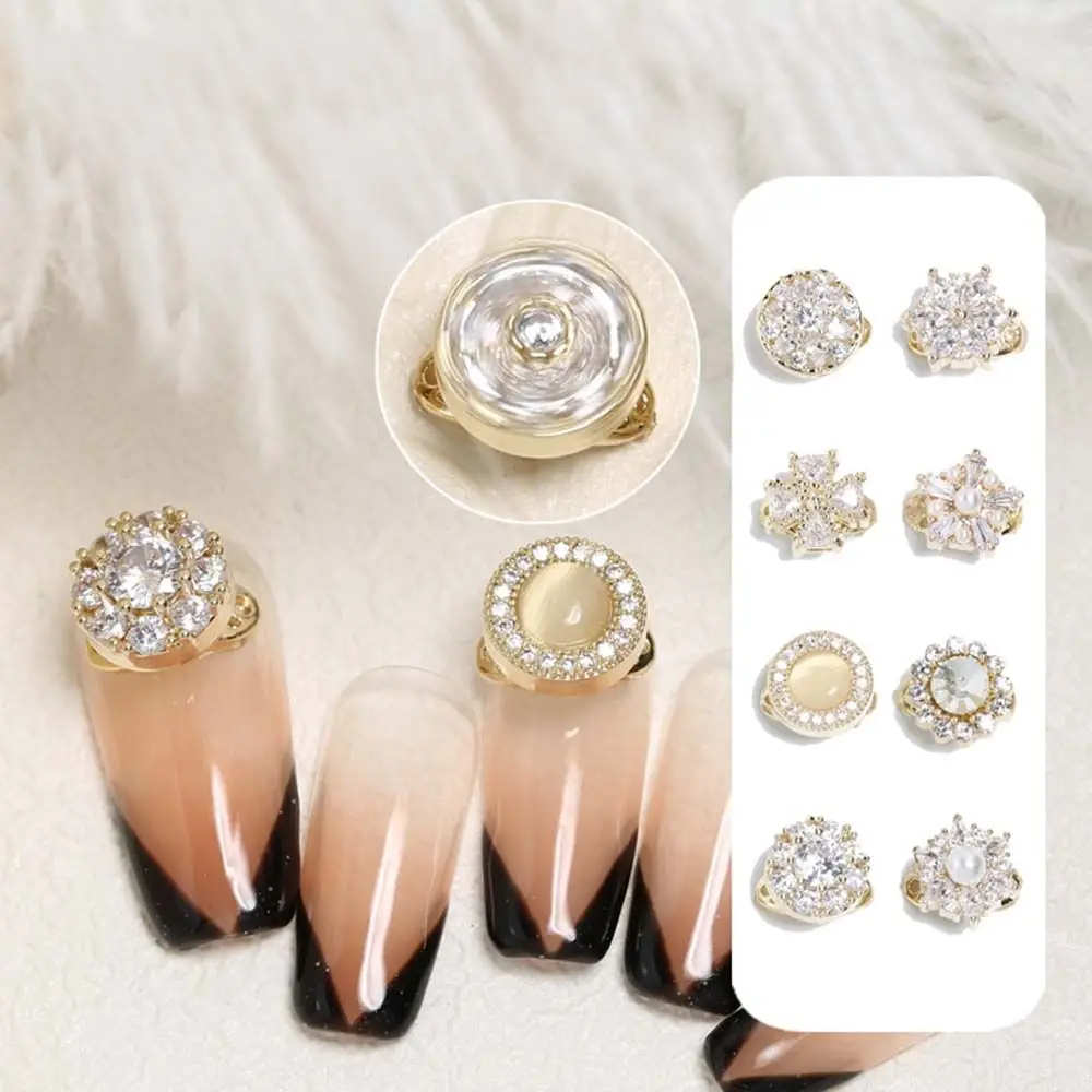 

Japanese Full Diamond Glitter Rotating Jewelry DIY Nail Decoration Nail Art Rhinestone New Year Nail Art Manicure Accessories