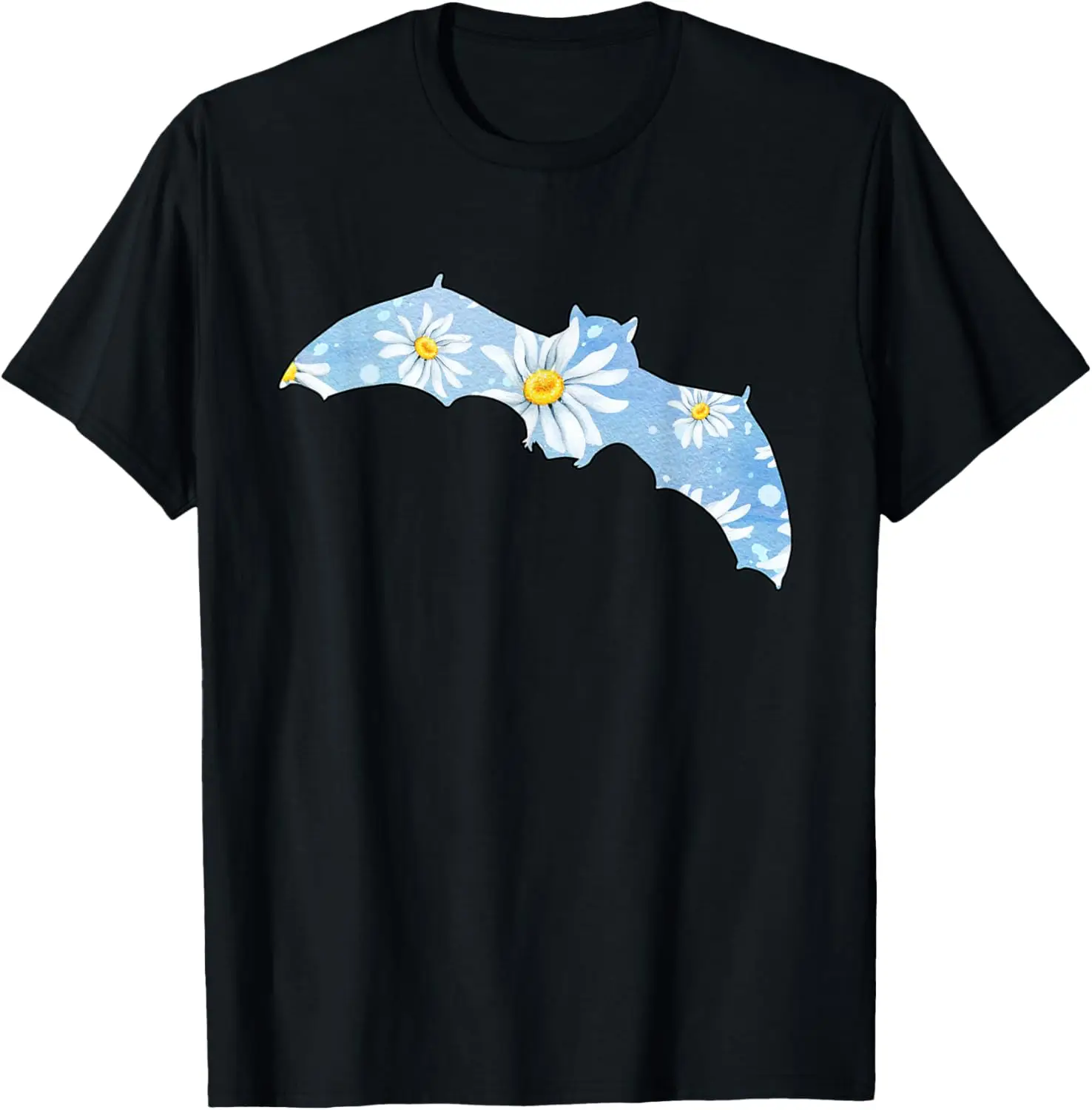 

Flower Silhouette Bat T-Shirt