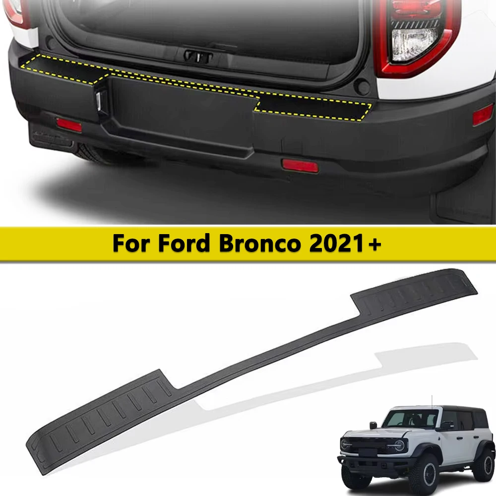 

Защитная пленка заднего бампера для Ford Bronco 2021-2024, накладка на порог задней двери, защитная крышка бампера, внешние автомобильные детали, аксессуары