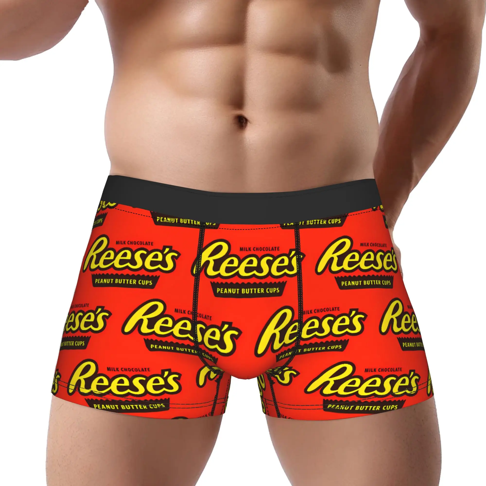 

Reese’s Chocolate Candy Underwear Man Polyester Boxer Briefs Underpants Printed