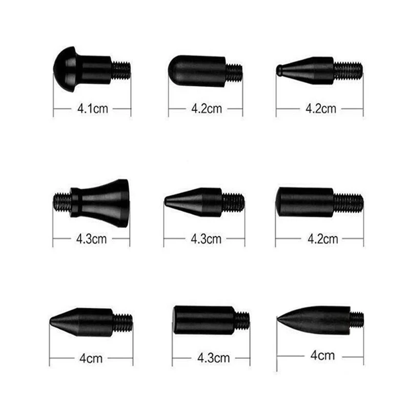 Car Dent Repair Extrator e Levantador Auto Fender Remoção de Danos, Arc Crowbar Tools Kit Hook Rods, Dent Repair Tools, Peças de reposição
