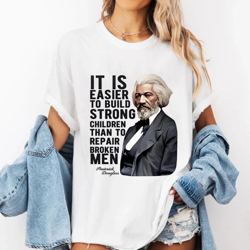 Black History Month T-Shirt Men Women Cotton Graphic Tees Casual Round Neck Printed T Shirt Short Sleeve Summer Tops