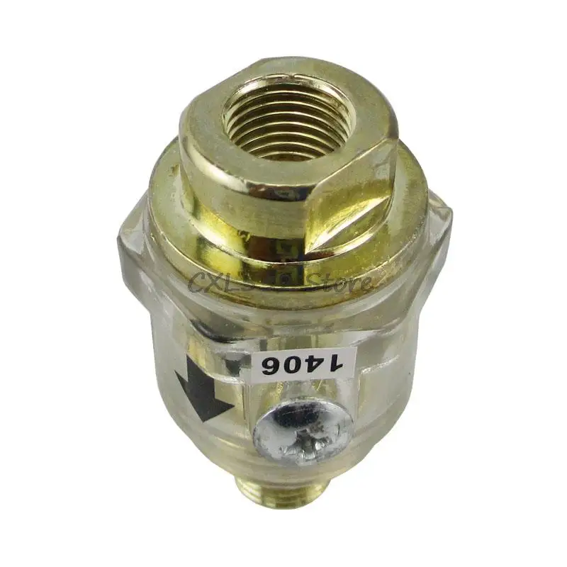 1Pc 1/4"Thread Zinc Alloy Automatic Oiler Mini Pneumatic Tool