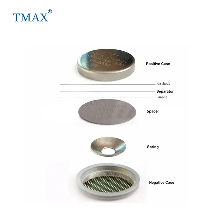 

TMAX Brand Lithium Coin Cell Material 304SS CR2032 CR2025 CR2016 Coin Cell Cases