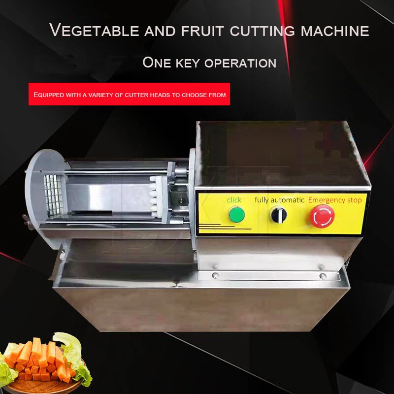 Commercial Electric French Fries Slicer For Potato Radish Cucumber Strip Cutter Stainless Steel Vegetable Cutting Machine