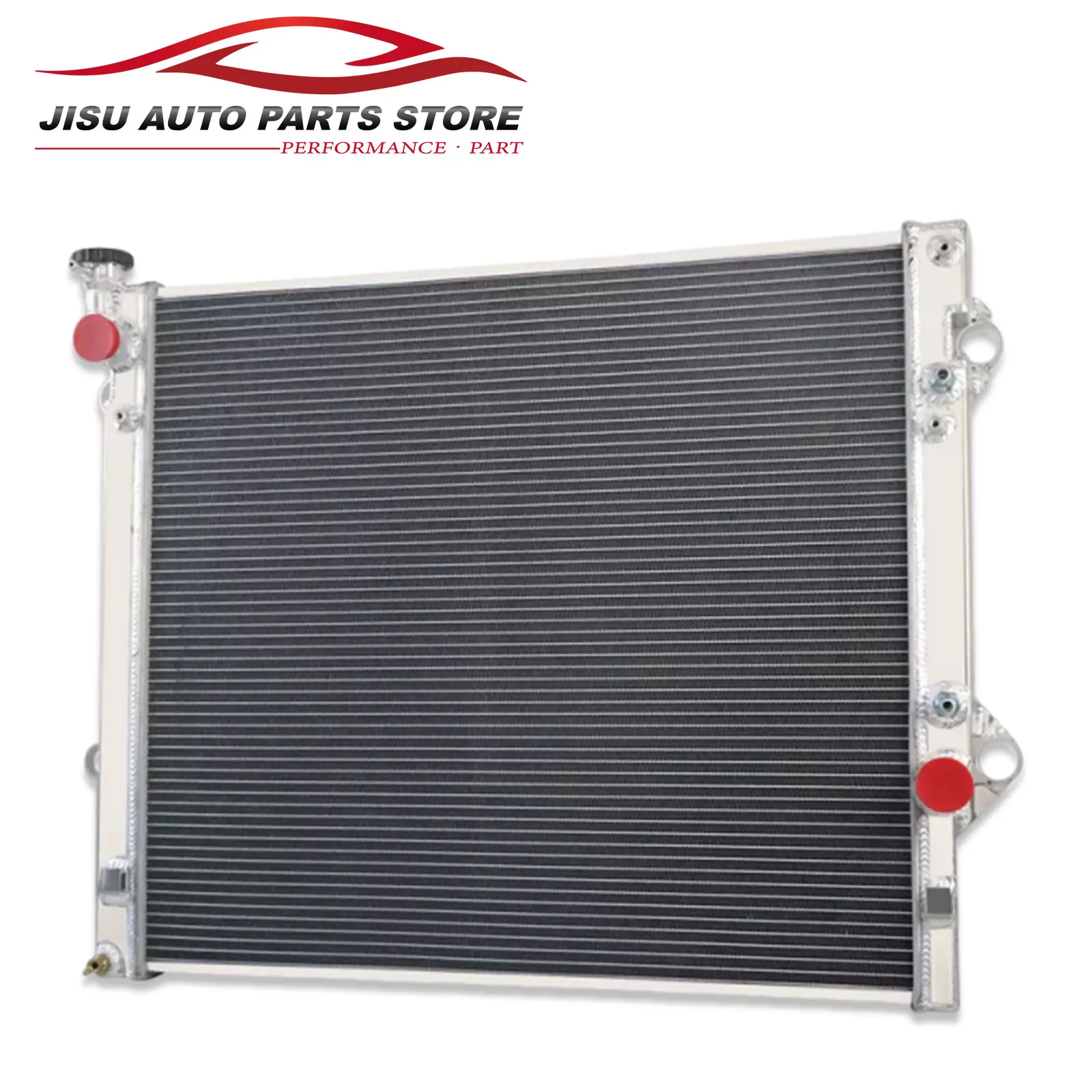 2-ROW Radiator aluminium + kipas Fit 2002-2009 Toyota Prado 120 Series 3.0L Turbo Diesel 1KZ-TE