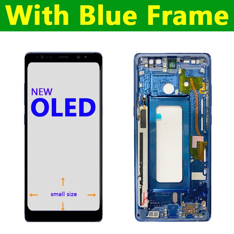 Super OLED Note8 SM-N950A N950U LCD Touch Screen LCD For Samsung Galaxy Note 8 N950 Display 100% Working With Frame Tested A+