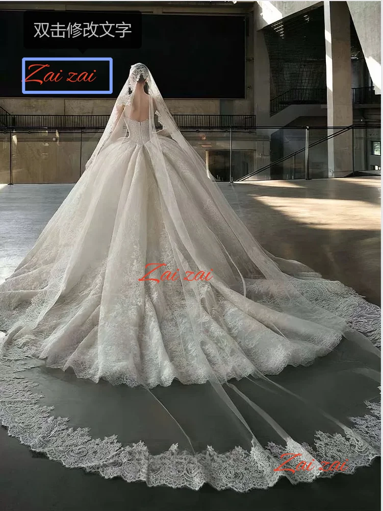 맞춤형 민소매 볼 가운 웨딩 드레스 로맨틱 아플리케 연인 공주 신부 Vestido De Novia