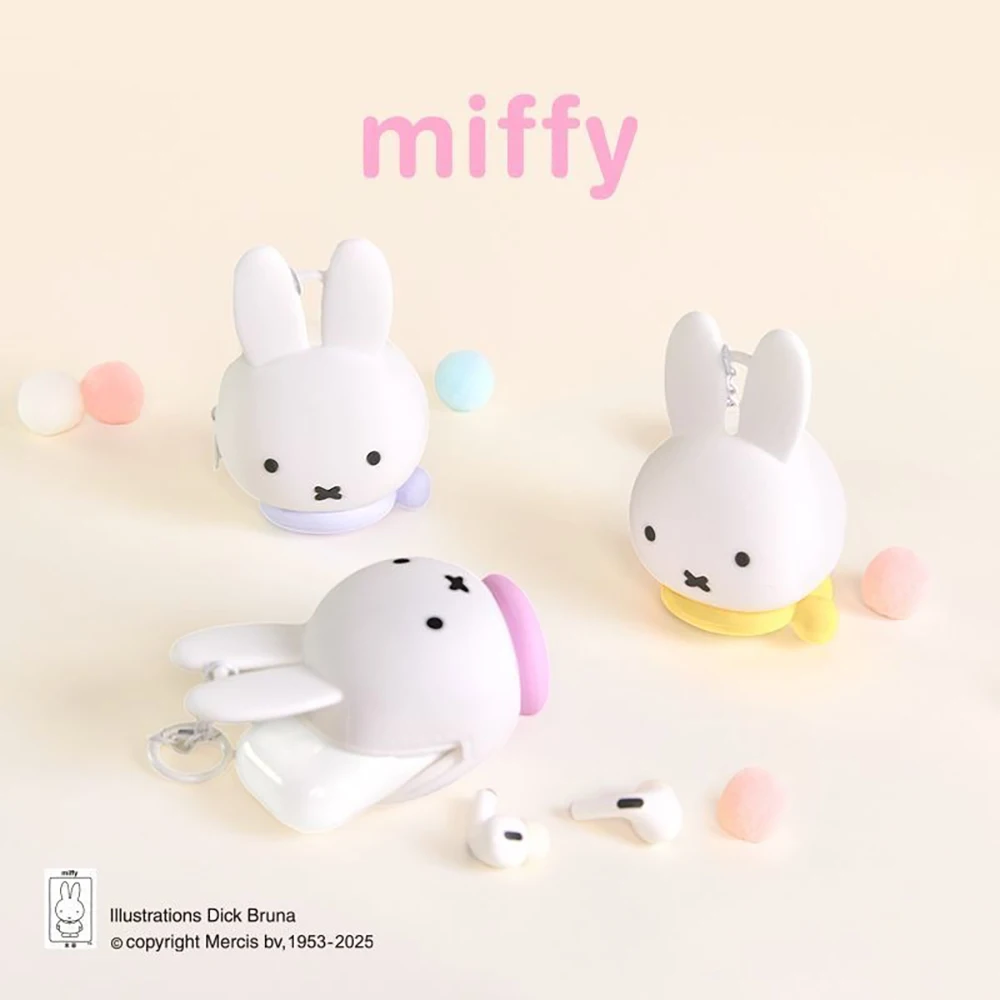 Uroczy Miffy Silikonowy Mini Portfelik na Monety Blind Box Brelok Śliczny Mini Portmonetka na Monety Zapinana na Zamek Blind Box Torebka Zawieszka do Plecaka Prezent dla Dziewczynki