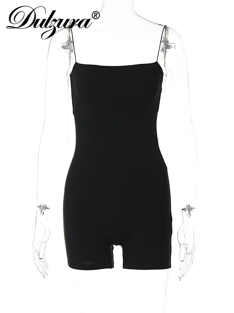 Dulzura Summer Sexy Y2K Clothes Sleeveless Backless Bodycon Skinny Playsuit For Women 2023 Club Sporty Streetwear Romper Outfits