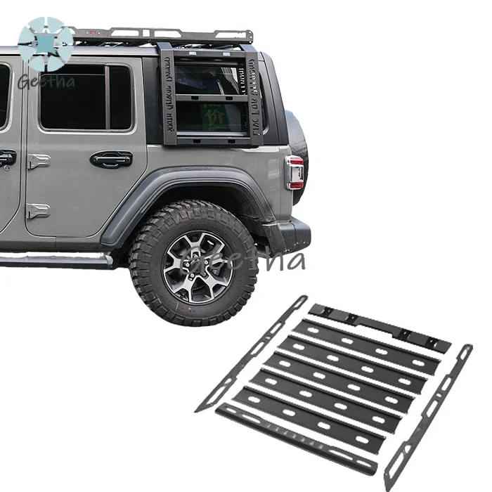 Luggage Racks Steel Roof Rack with Ladders for Jeep Wrangler JL 2018 2019 2020 2021 2022 4