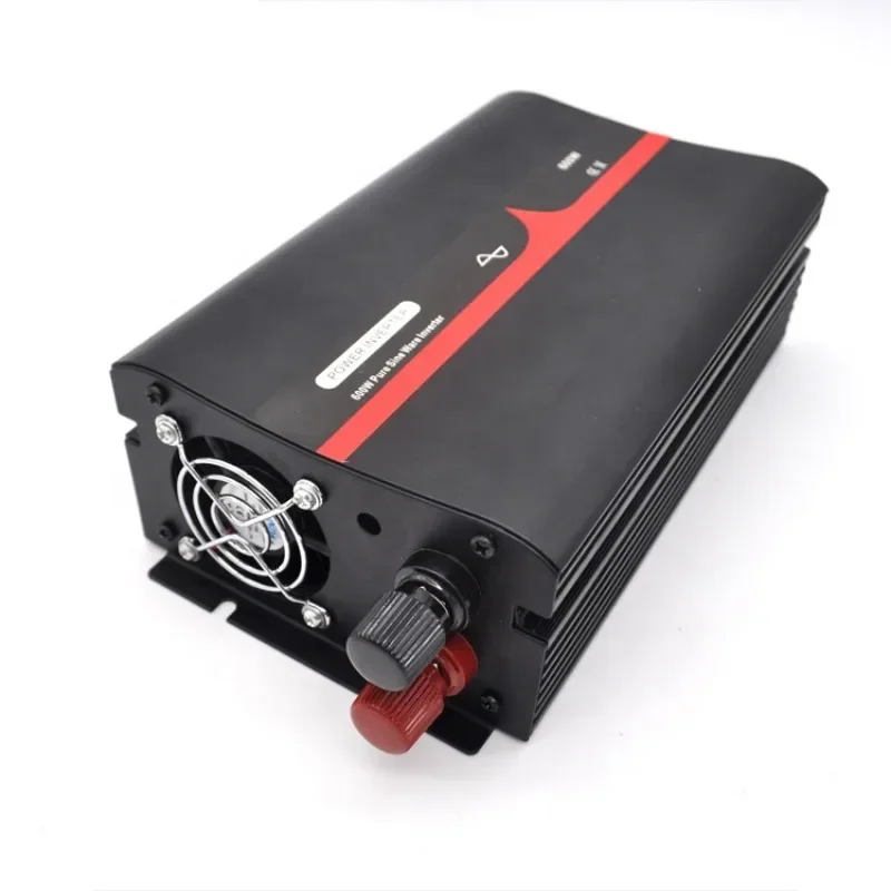 High Quality 600 W Peak Modified Pure Sine Wave DC to AC Power Inverter DC 12V-AC 220 V Automotive Converter New