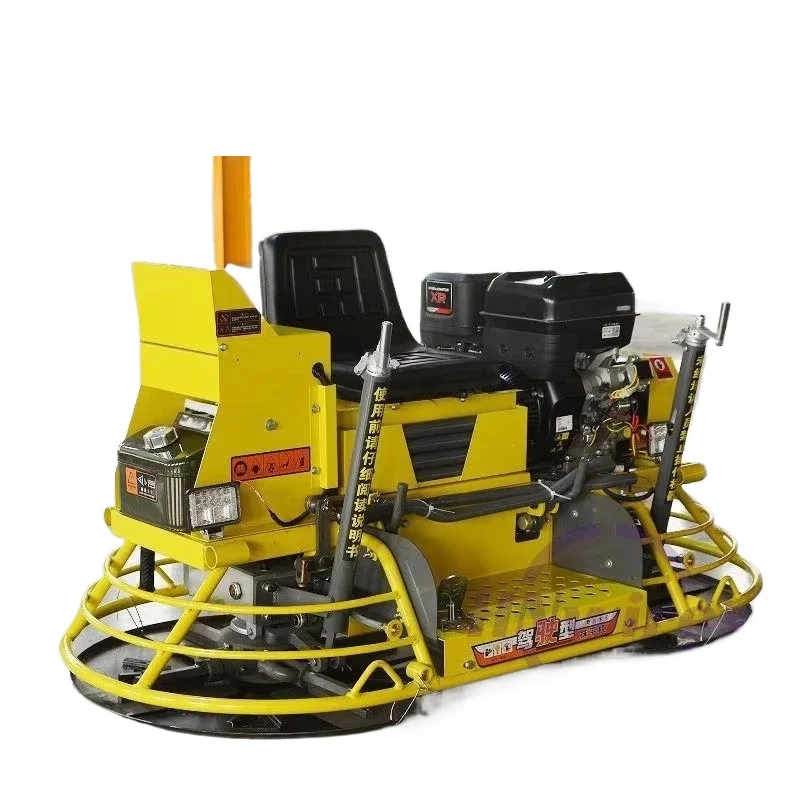 Handheld Dual‑Plate Trowel Concrete Finishing Machine Road Surface Smoother Construction Floor Polishing Equipment