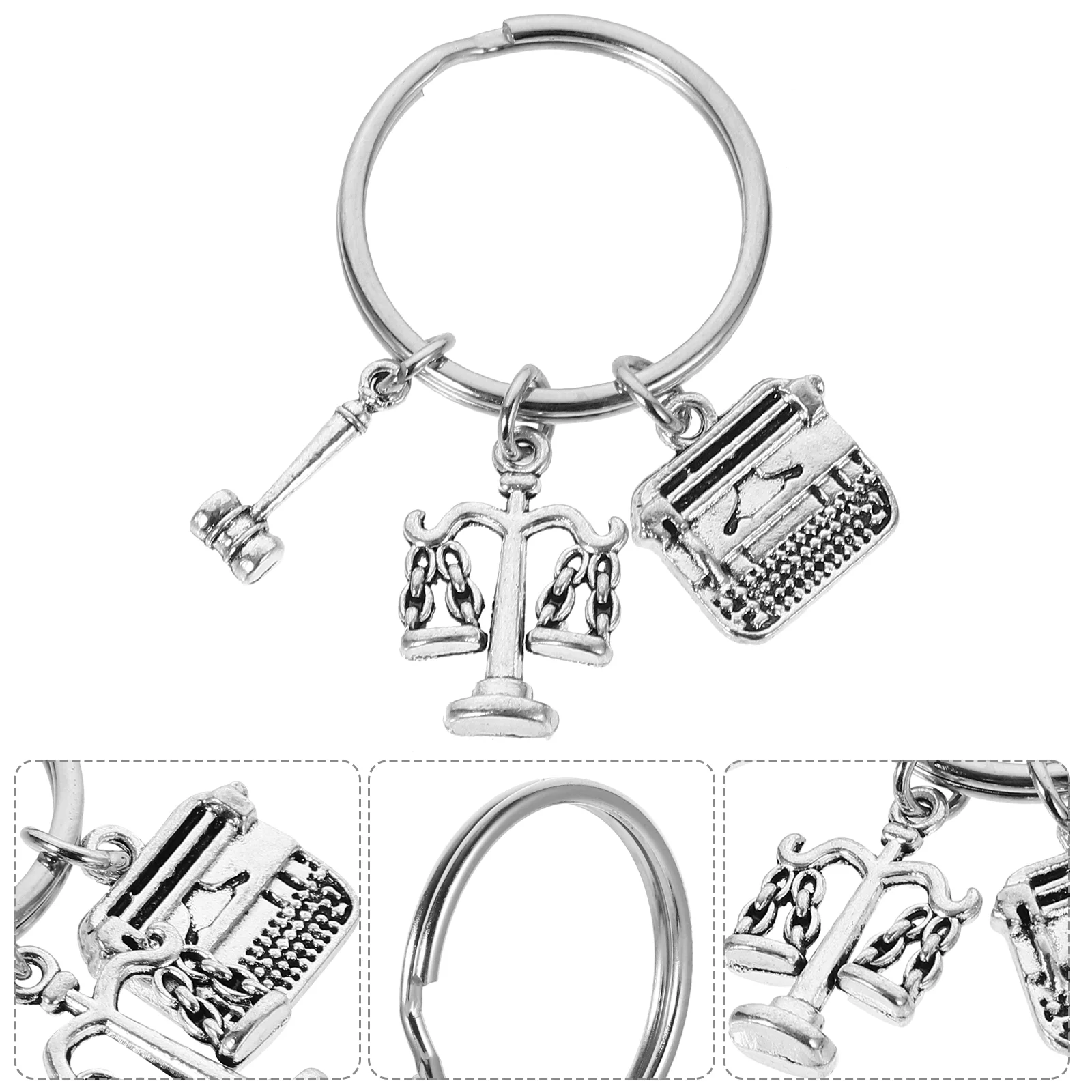 

Libra Keychain Pendant Decorate Bag Lawyer Pendants Alloy Keyring Backpack Ornament