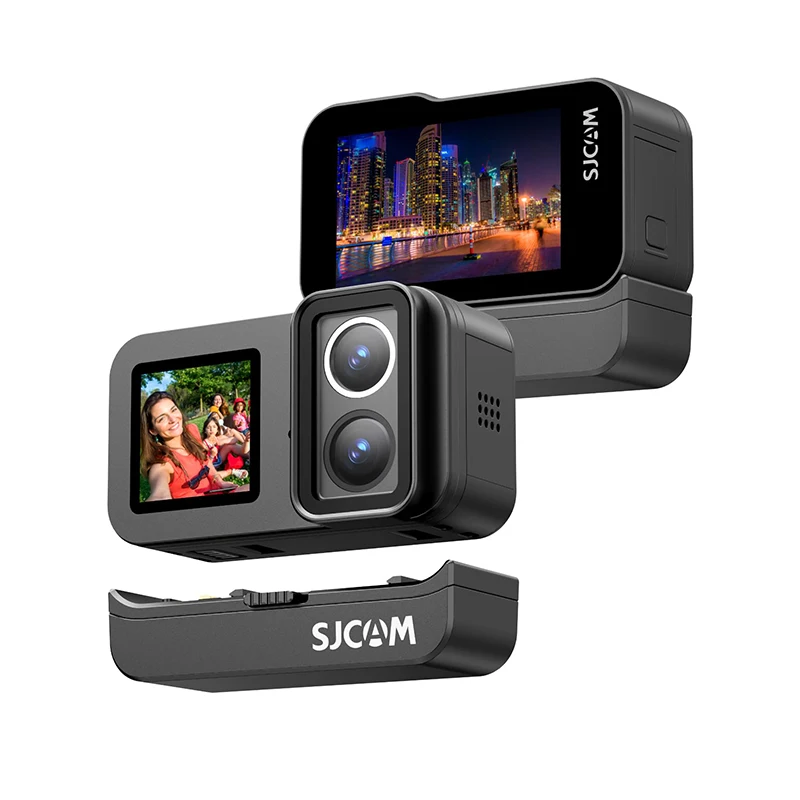 SJ20 عدسة مزدوجة النسخة الليلية كاميرا العمل SJCAM 4K كشف الحركة كاميرا رياضية 8 ساعات تسجيل الفيديو مقاوم للماء 5G واي فاي كاميرا #1