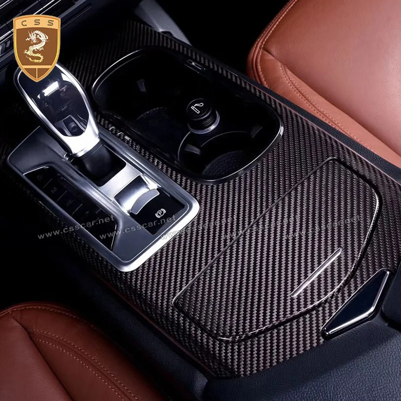 

Car Styling Carbon Fiber Interior Trim Central Control Inner Door Covers Accessories Suitable for Maserati Levante