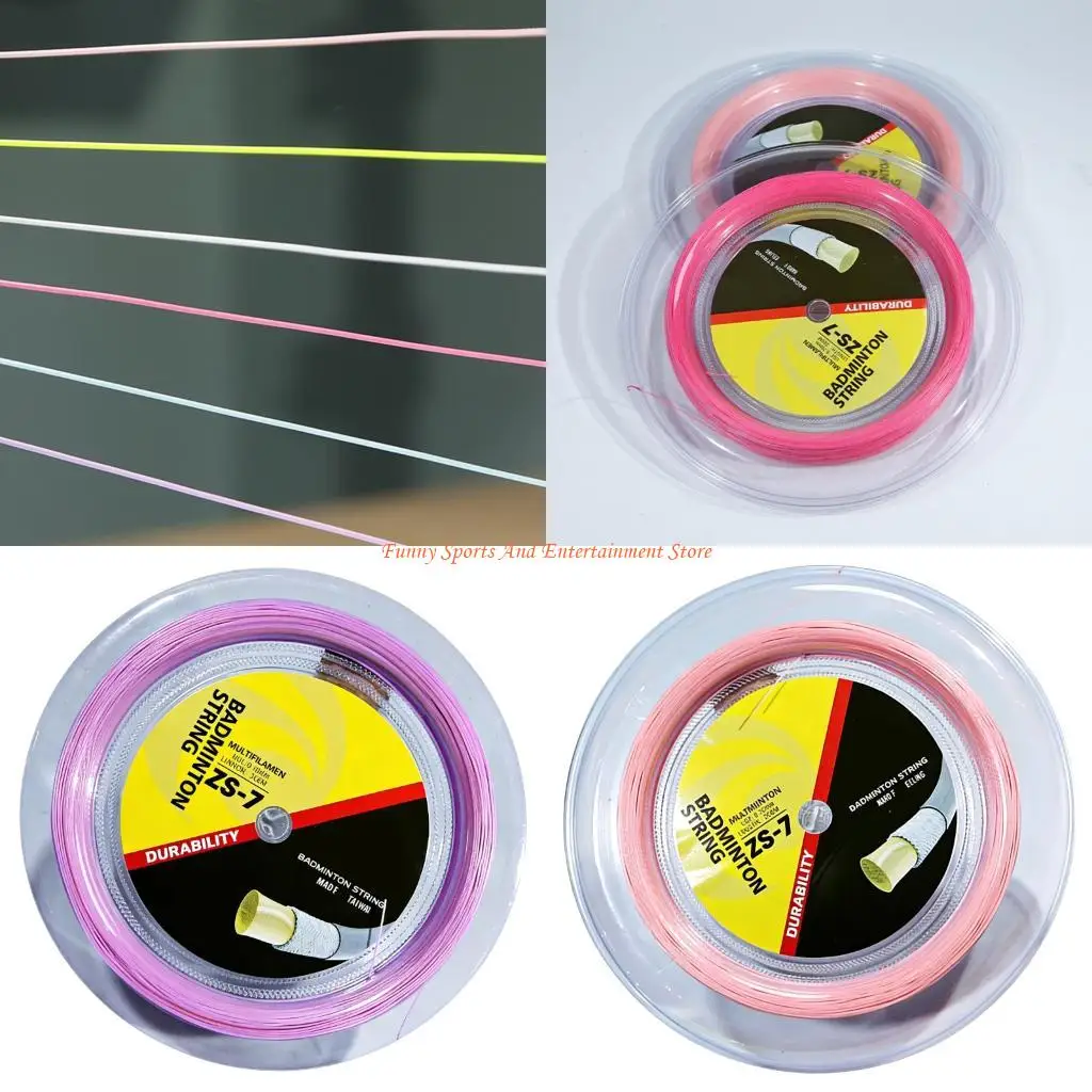 C4DE High Elastic Nylon Badminton Racket String 200m Training Nylon String Line