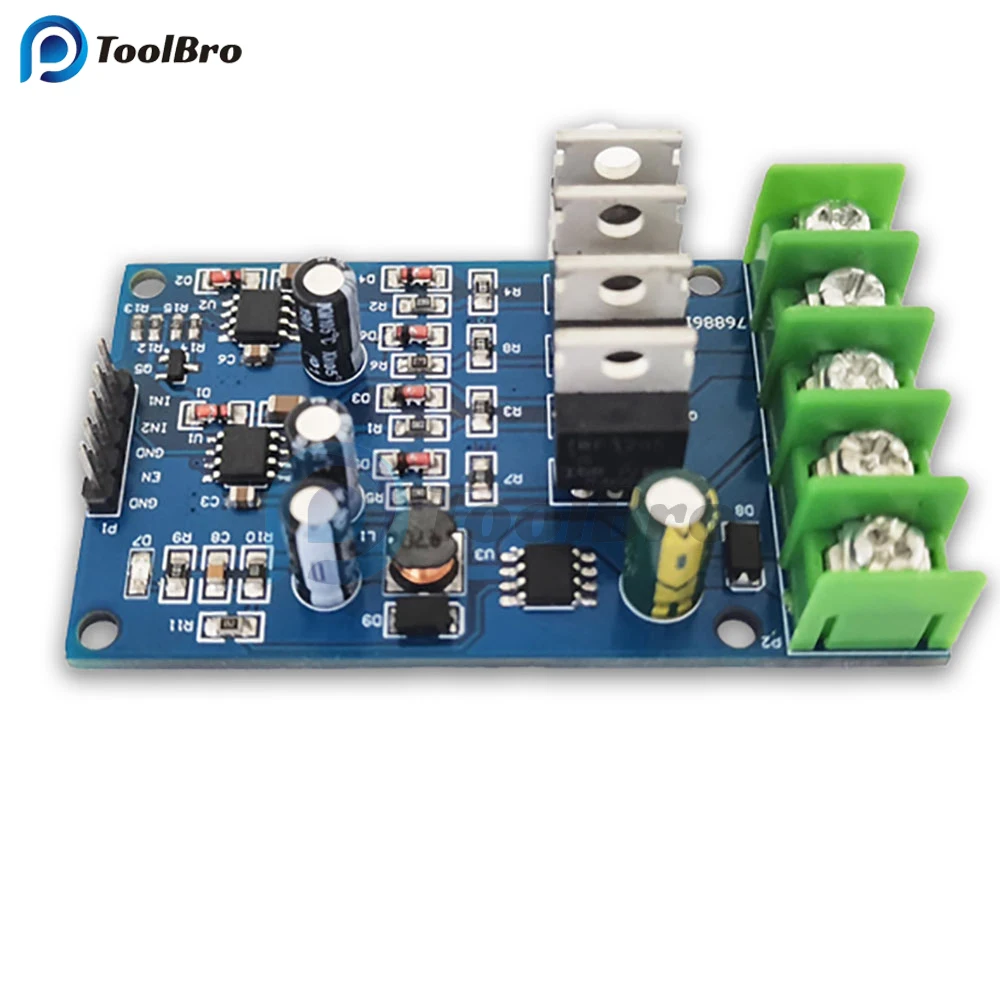 170W High Power H Bridge Motor Driver Module NMOS with Brake Foward and Reverse PWM Duty Cycle Motor Speed Control DC 5-30V