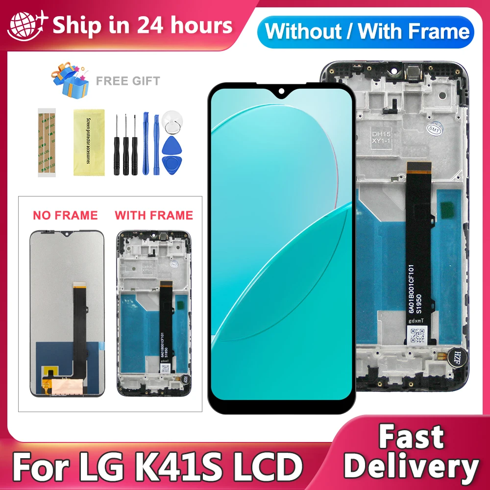 6.55'' For LG K41S LMK410EMW, LM-K410EMW LCD Display Touch Screen Digitizer Assembly Replacement For LG K41S K410 Display