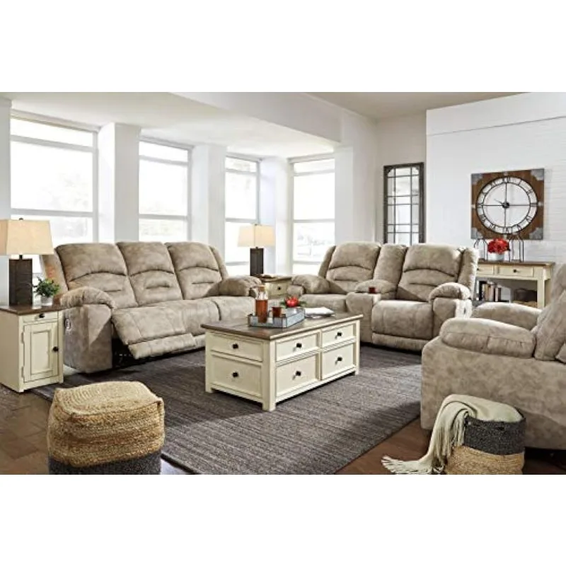 Bolanburg-Farmhouse Sofá mesa retangular 2 tons, creme antigo