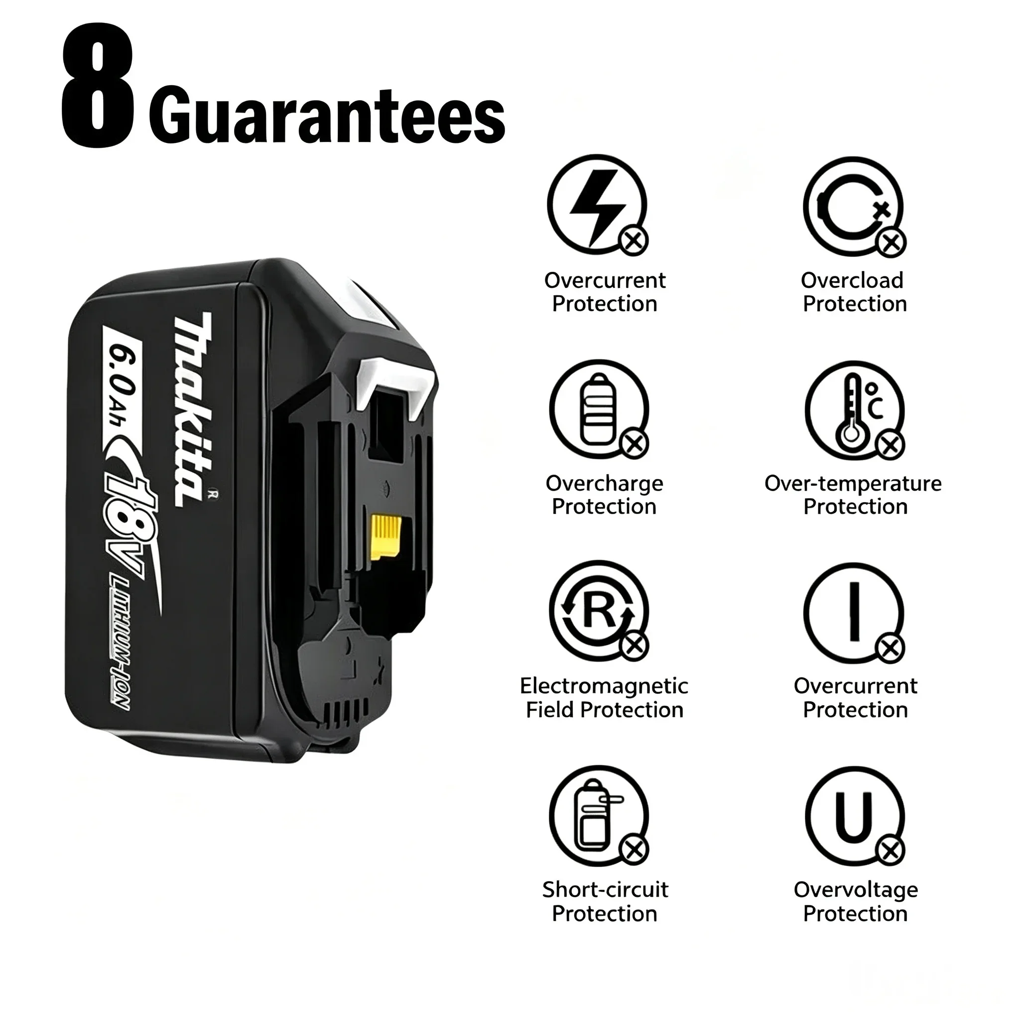 Makita 18V 6.0Ah Li-ion Battery (Blue Box) + DC18RC Charger – Multi-SKU (1-4 Batt/Charger Only/Kit), LXT Compatible, EU/US Plug