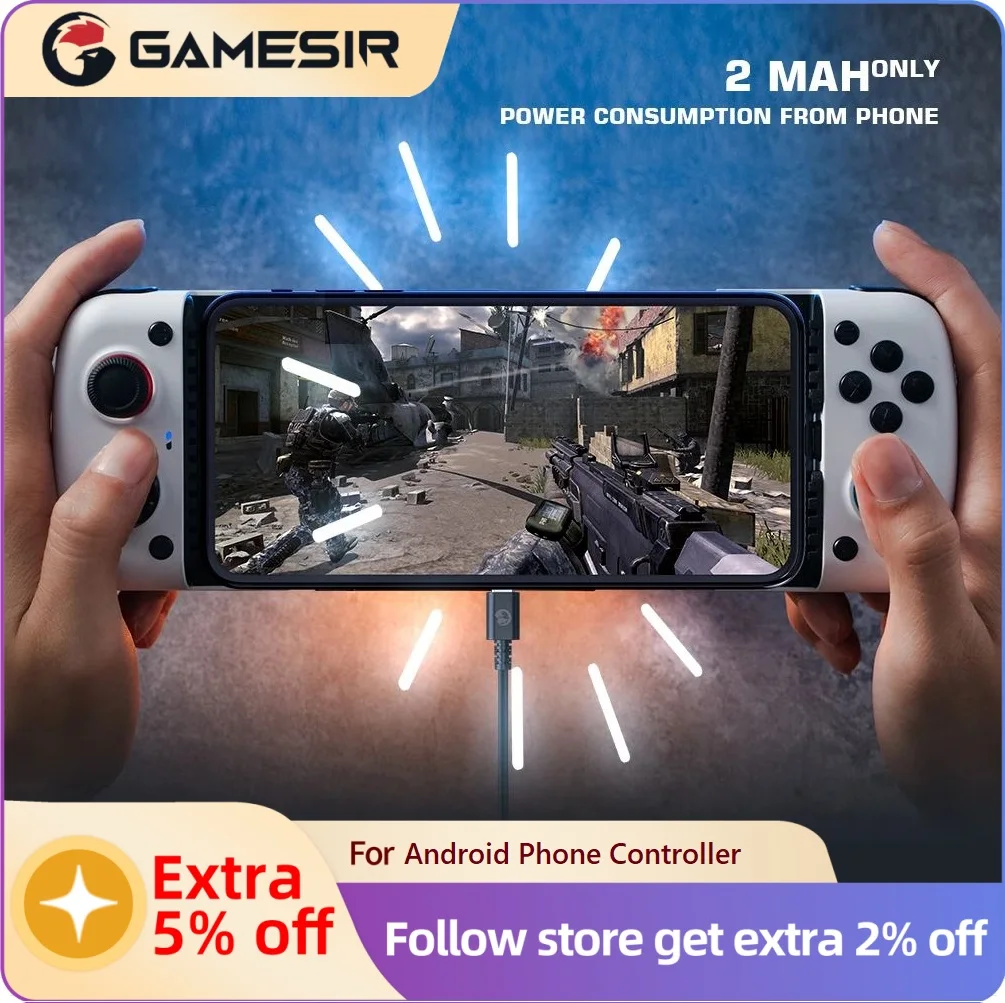 

GameSir X3 Type-C Gamepad Android Phone Controller with Cooling Fan for Cloud Gaming Xbox Game Pass, STADIA, XCloud, GeForce Now