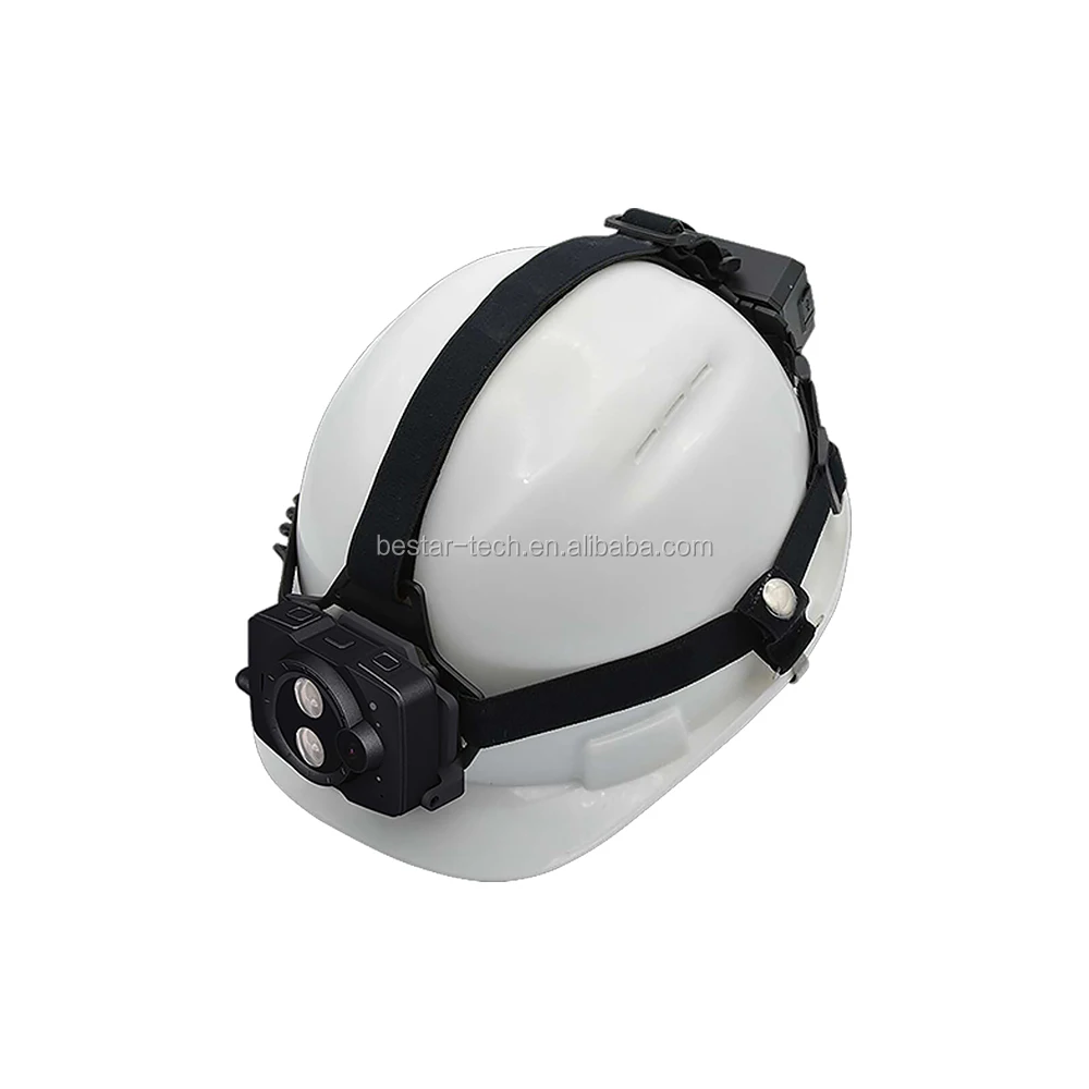 IP66 waterproof 4G helmet camera video recording 1080p industrial safety helmet camera