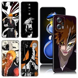 Anime Bleach ichigo Kurosaki Phone Case For Xiaomi POCO X3 X4 NFC F5 M2 M3 M4 M6 X5 Pro F3 F4 GT 5G C31 C55 M5S Black Cover