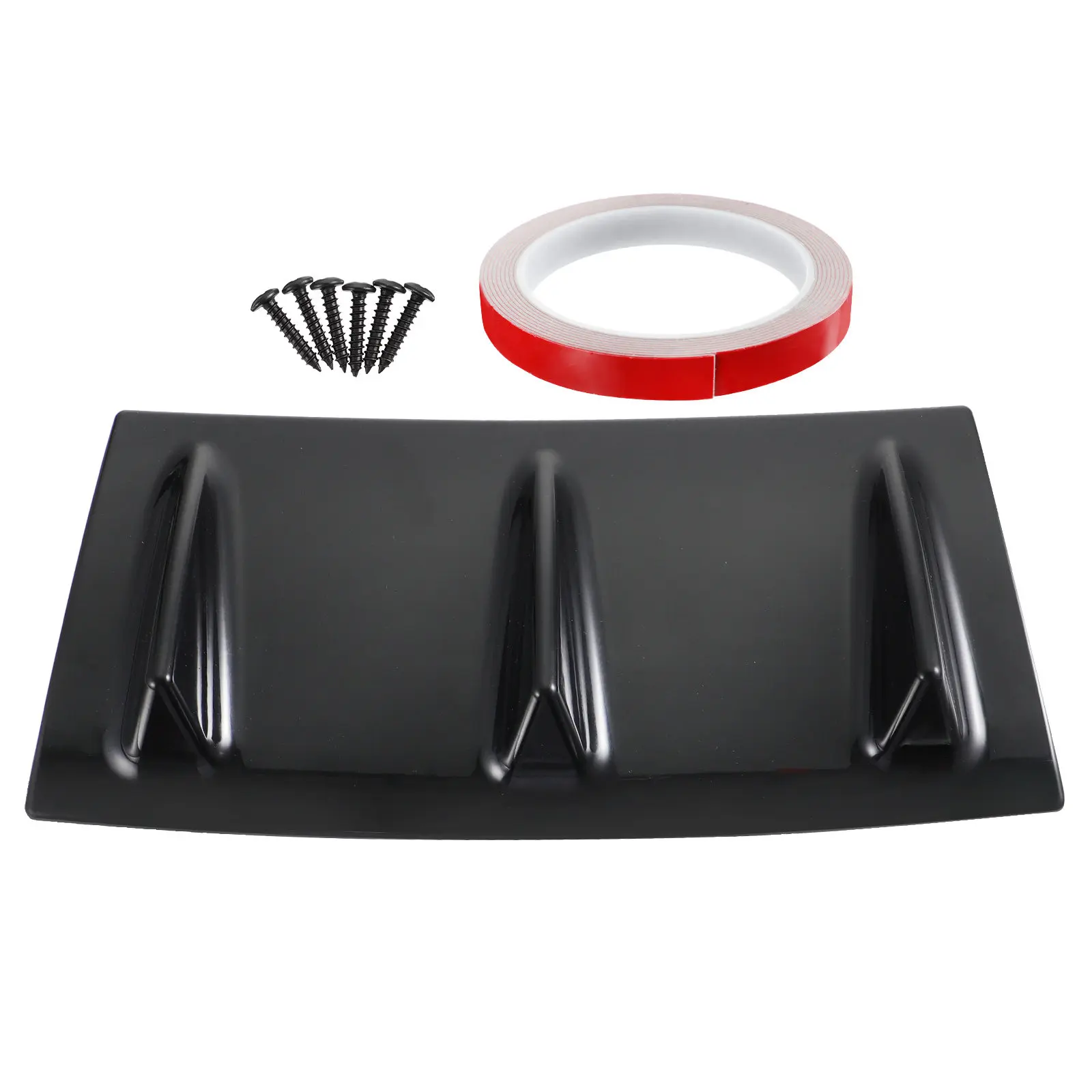 

1Pcs Universal Rear Bumper Diffuser Spoiler for Car Truck Suv Strong ABS Material Noise Reduction Stable Driving Upgrade