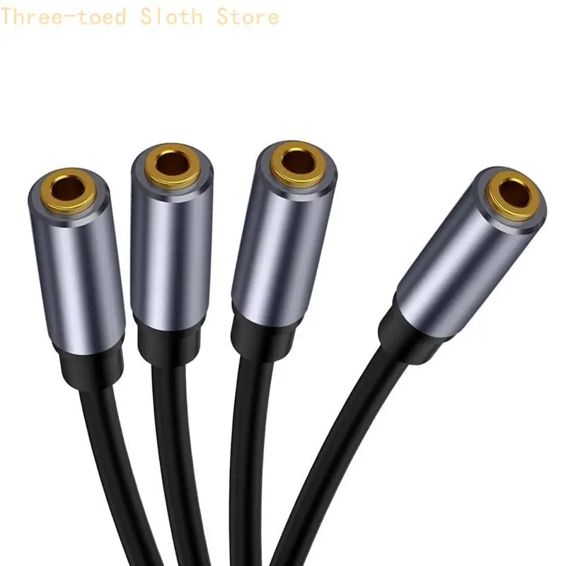 Stereo 3,5 mm Kopfhörer Splitter Adapter Kabel Draht Verbindungsleitung für Tablets E74A – Detail 4