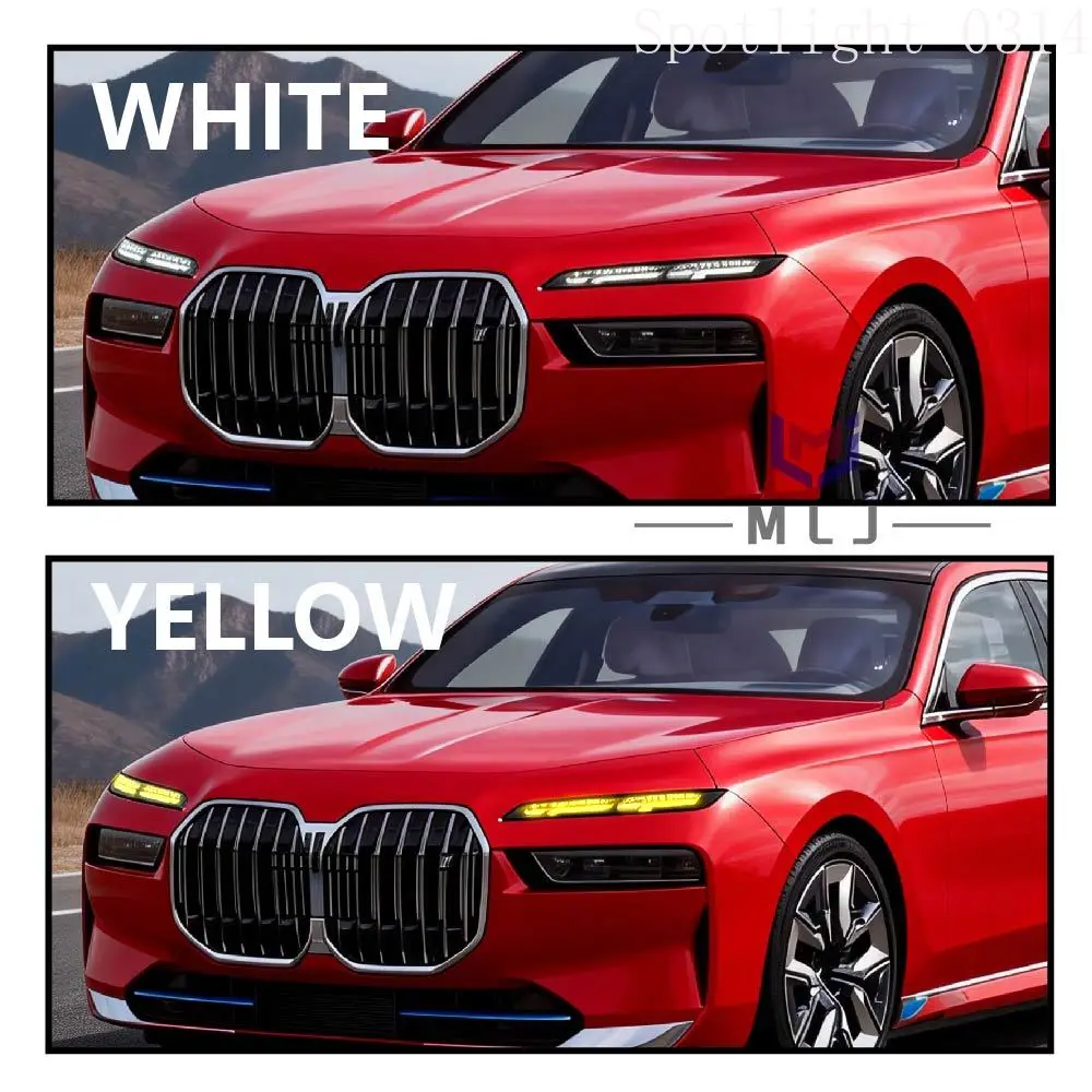 For BMW 7 Series G70 I7 2021‑2024 63115A5F625 63115A5F626 Headlight High Version Laser White Yellow DRL Angel Eye Light Module