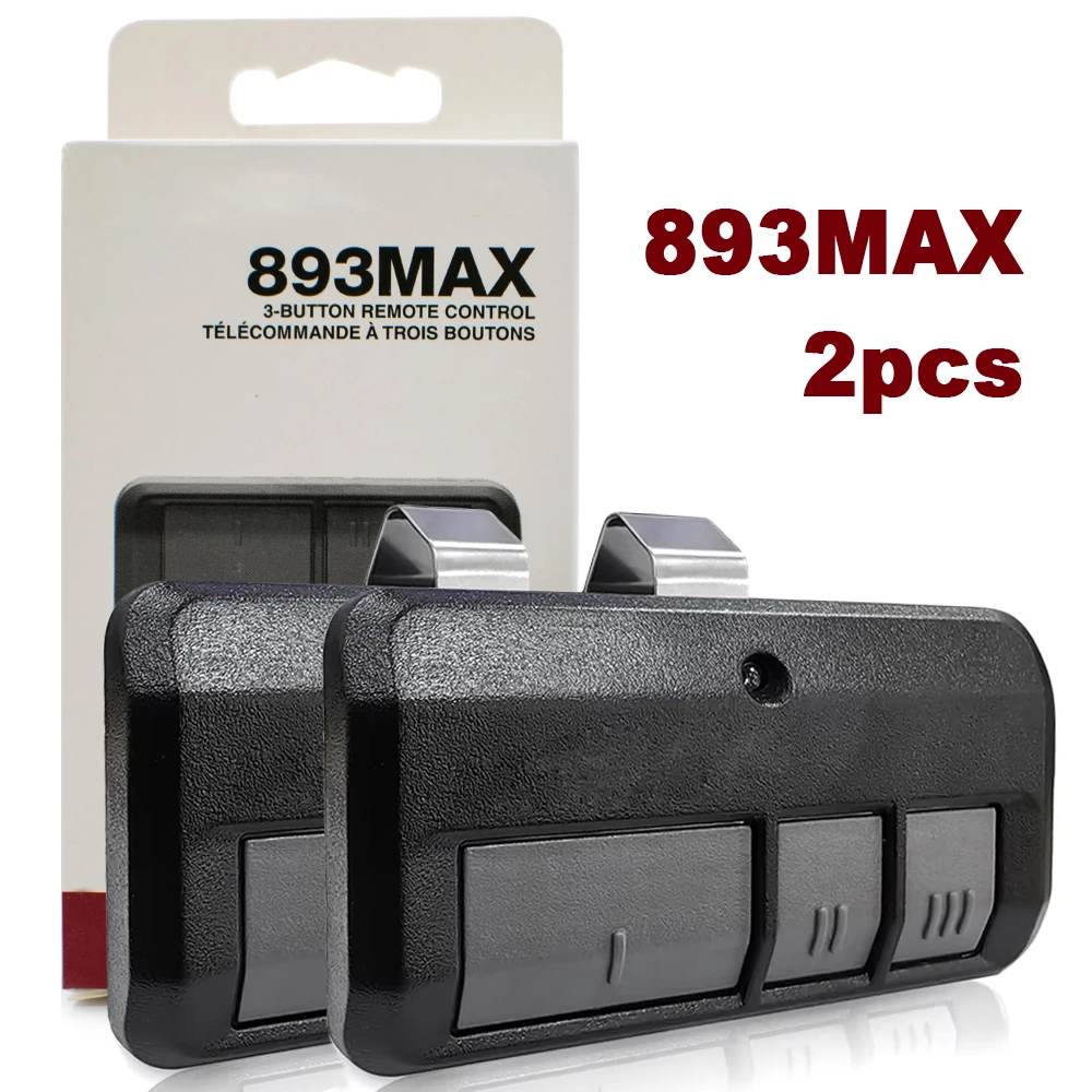 2 stücke Für 893MAX 890MAX Garage Türöffner/Tor Fernbedienung Für Milliarden Code 390 MHz Sicherheit + 390 MHz 315 MHz Sicherheit + 2,0