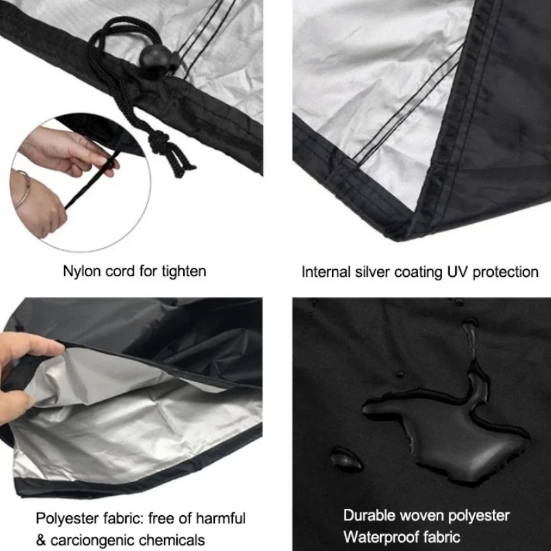 

210D Прочный снежный чехол для саней Оксфорд, зимний защитный чехол, водонепроницаемый, снежный, износостойкий