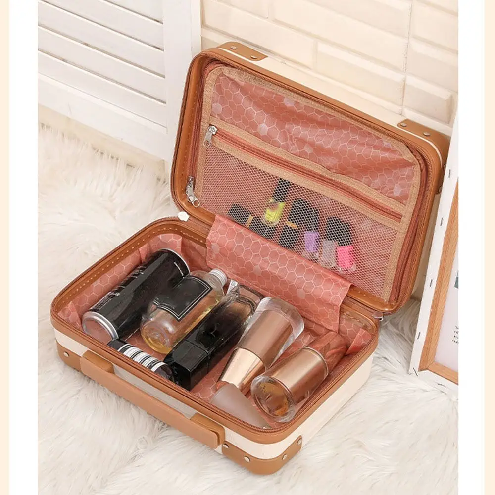 Hot Sales 14 inch Travel Suitcase Hand Mini Makeup Case Luggage Travel Cosmetic Box For Women