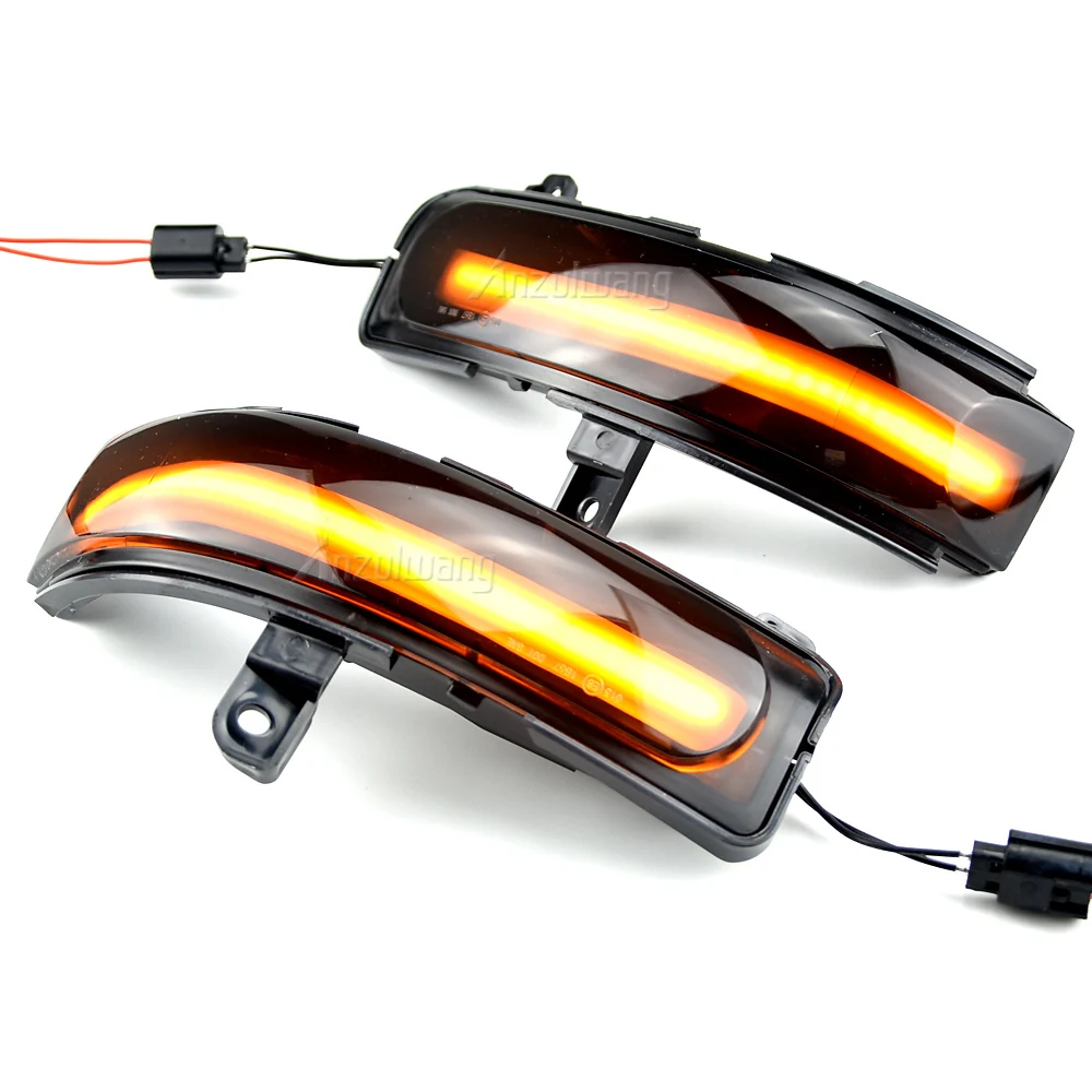 2Pcs For For Mazda CX-7 CX7 2008-2014 For Mazda 8 MPV Dynamic LED Side Mirror Blinker Flowing Light Turn Signal Indicator Lamp