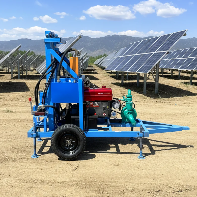 Customized Light Duty 100m 200m Deep Water Well Drilling Rig Machine Small-capacity Borehole Water Well Drilling Rig Equipment