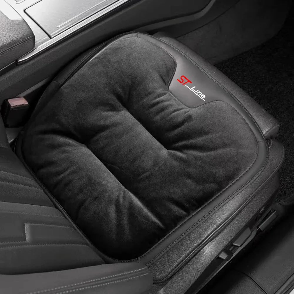 Car Seat Cover Winter Warm Vehicle Seat Cushion Anti Slip Protector Cover for  Ford STLINE Focus x 2 3 Kuga FIESTA Mk3 Mk4