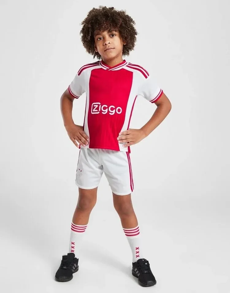 children's  sport set boy girl  ajaxes   Fans shirt Training wear men and kids games  soccer kits Leisure Uniforms