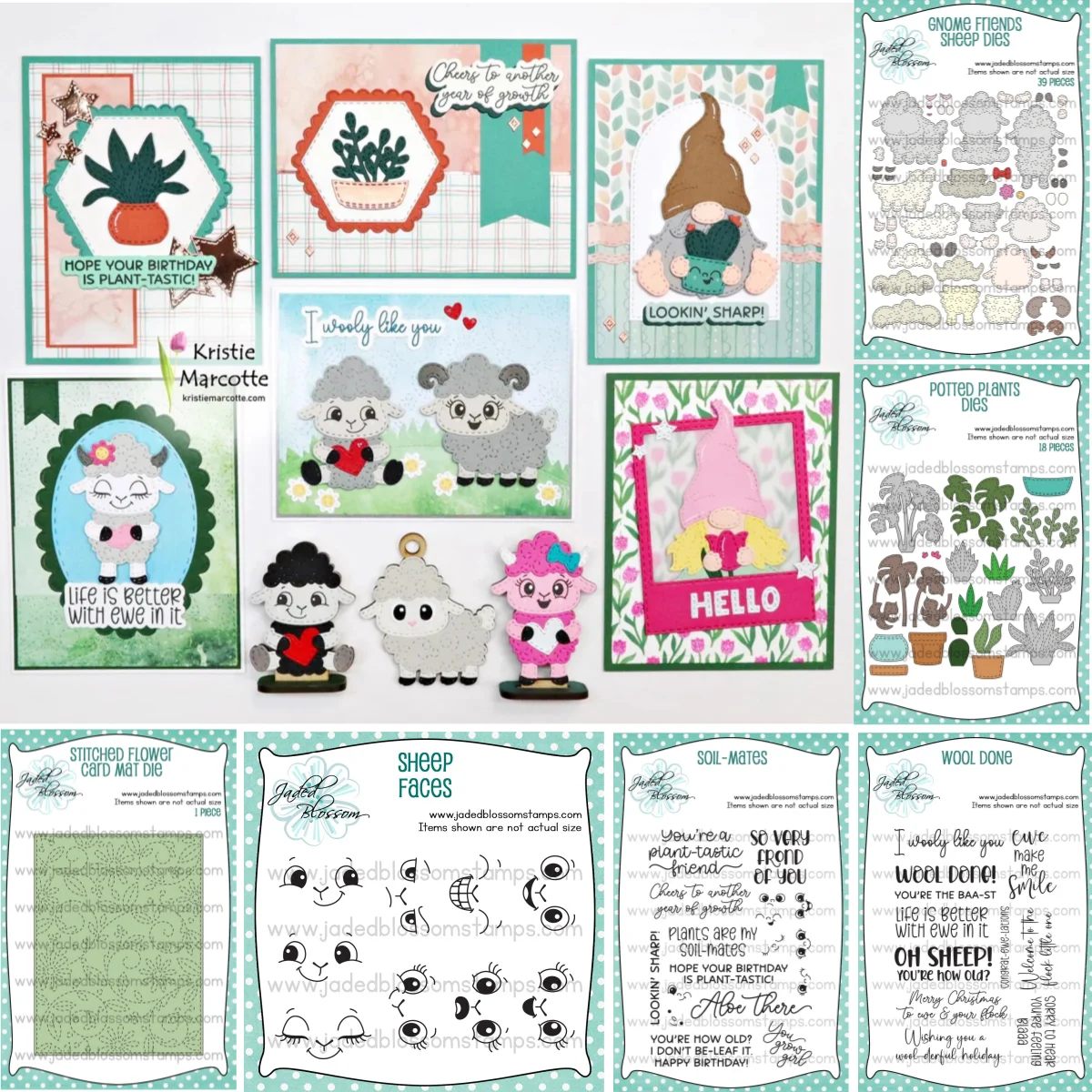 

Sheep Faces Wool Done Metal Cutting Dies Clear Stamps Layering Stencil for DIY Greeting Card Making Scrapbooking Craft Paper