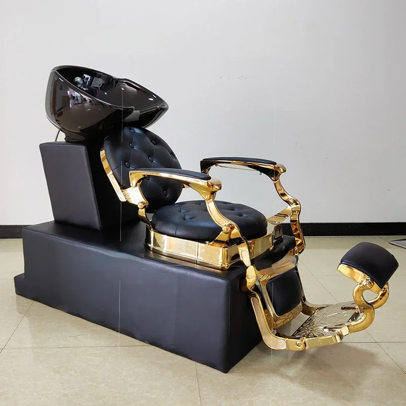 

Shampoo bed, barber shop, dedicated hair salon, hair salon, semi reclined flushing bed