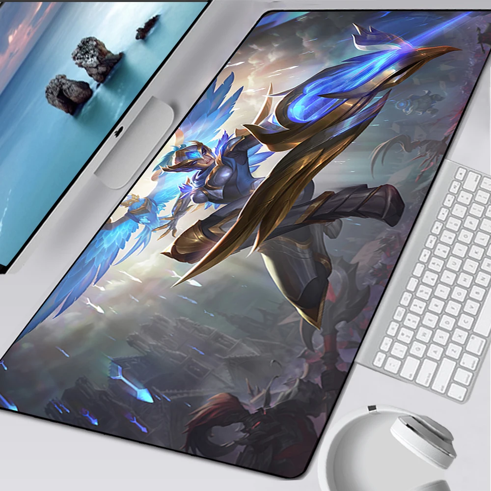 League of Legends Quinn Large Gaming Mouse Pad Computer Mousepad PC Gamer Mouse Mat Laptop Mouse Carpet Keyboard Mat Desk Pad