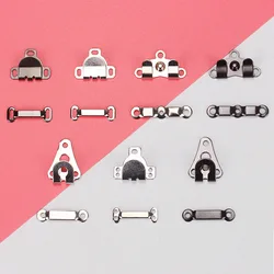 DIY Sewing Garment Hooks Metal Invisible Buckle Fittings Trousers Bar Fastener Skirt Pent Waist Extender Tailor Dress 100pc/lot