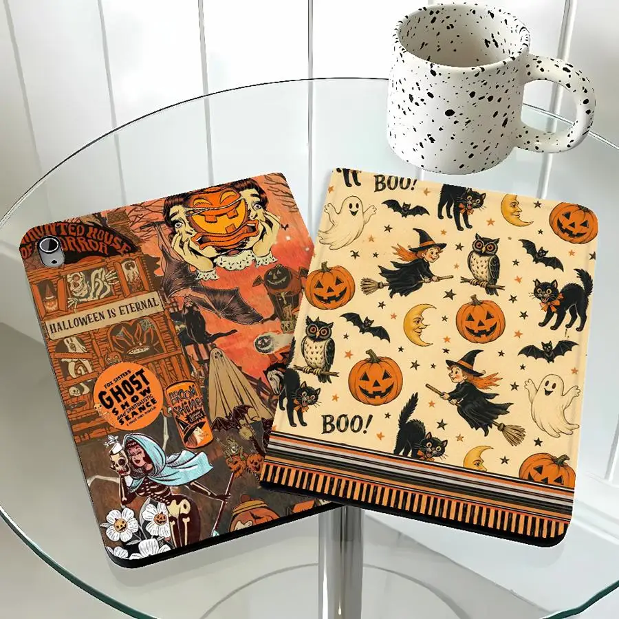 Vintage Ghost Show with Pencil Slot Case for Samsung Galaxy Tab A11 A9Plus A7 Lite S10 Plus S9 FE S7 S8+ S10FE S11 S9+ S10 Lite