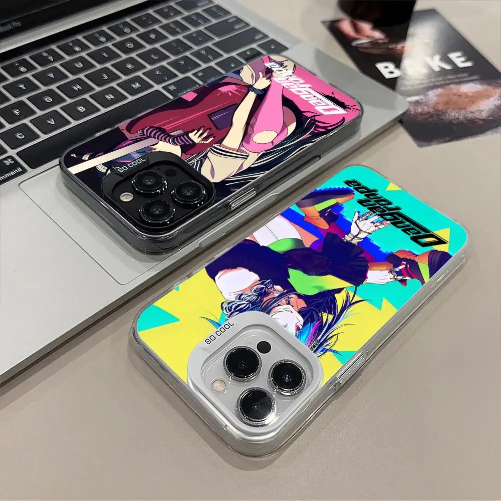 Чехол для телефона Danganronpa Ibuki Mioda для iPhone 16, 15, 14, 13, 12, 11 X XR XS 8 7 Pro Max Plus, полупрозрачный цветной принт, довольно