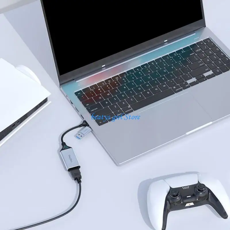 

C7AB USB A and USB C To HDTV 4K Video Card For Gaming Streaming Recording