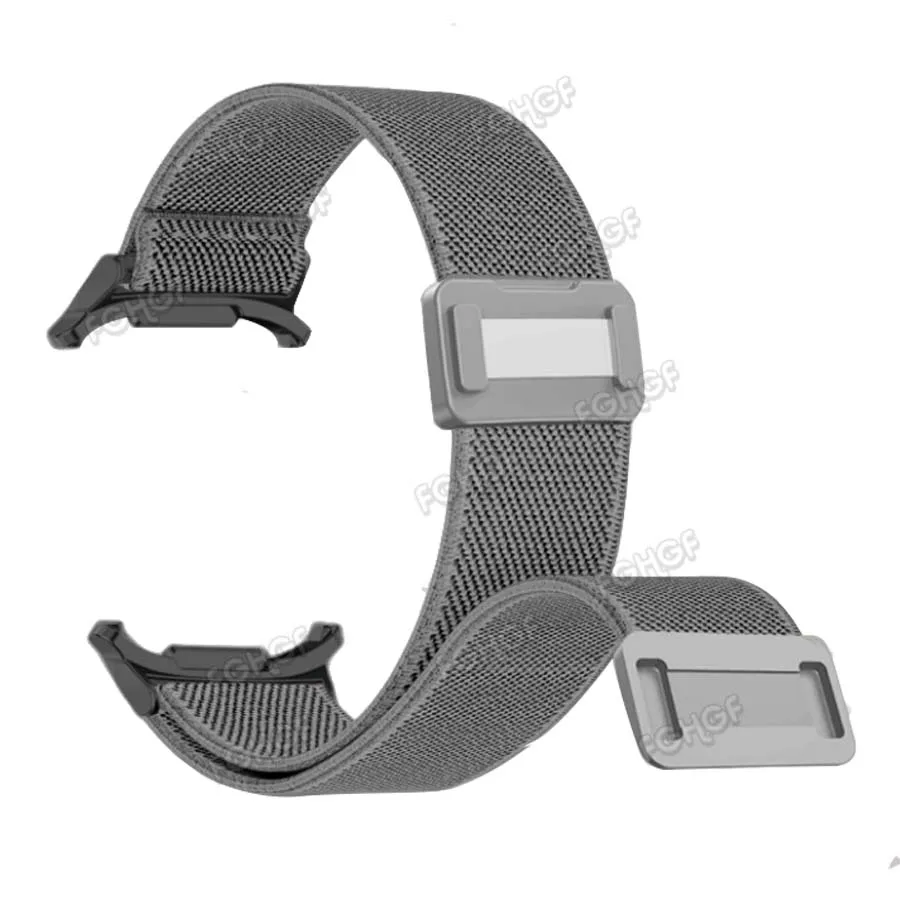 Pulseira Elástica de Nylon para Samsung Galaxy Watch, Pulseira Fivela Magnética, Pulseira Ultra, 7 Ultra, 47mm