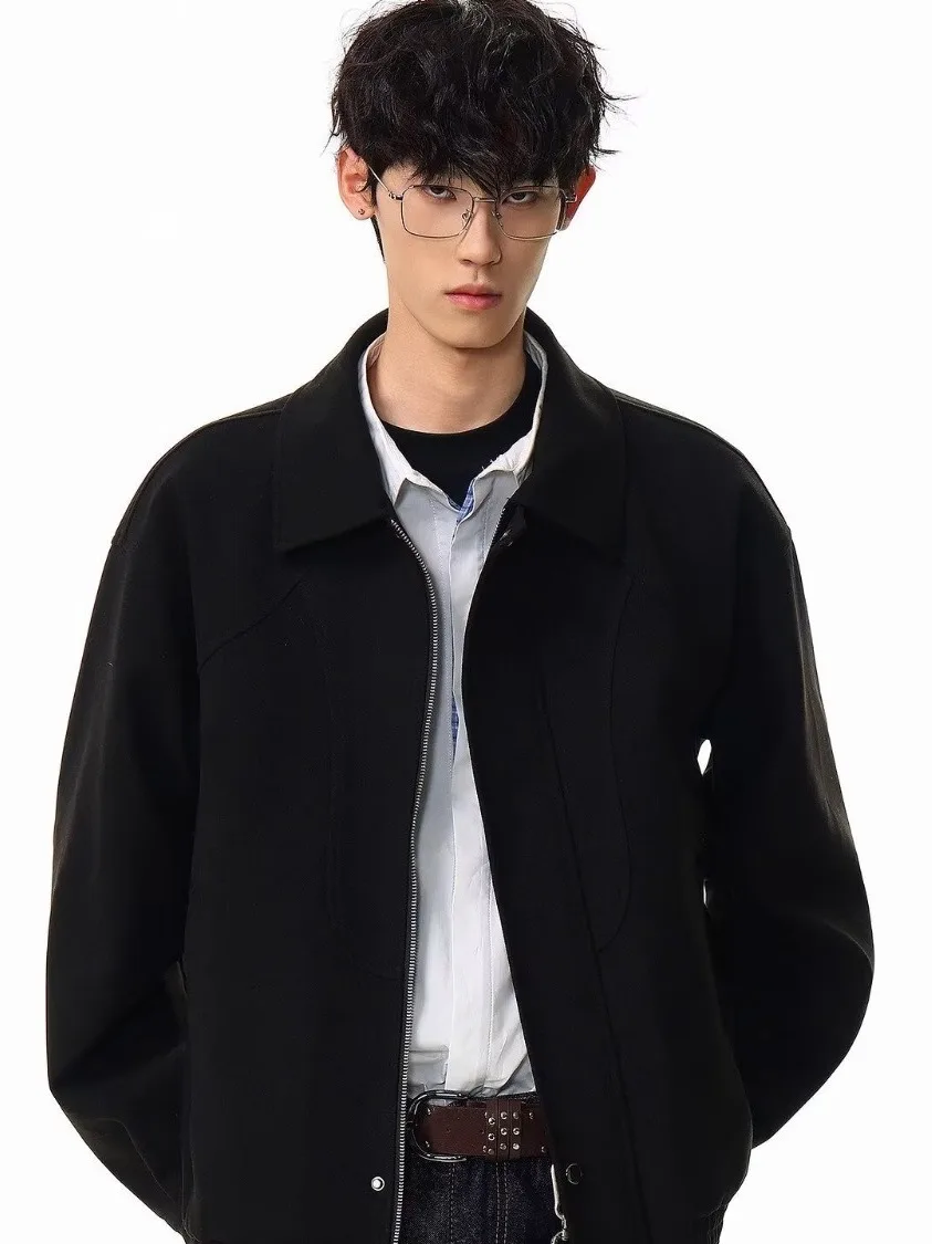 

Ретро-американский свободный кэжуал-жакет в стиле рабочей одежды для мужчин и пар, весна-осень, Cleanfit или Adstrative Jaet