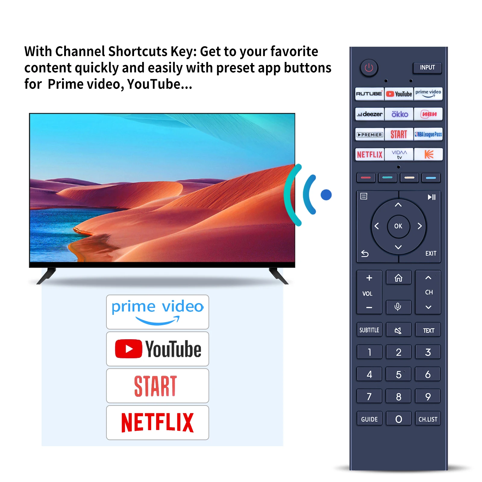 Nuevo Control remoto de CT-95075 de voz para Toshiba Smart TV 55Z670ME 65Z670ME 75Z670ME