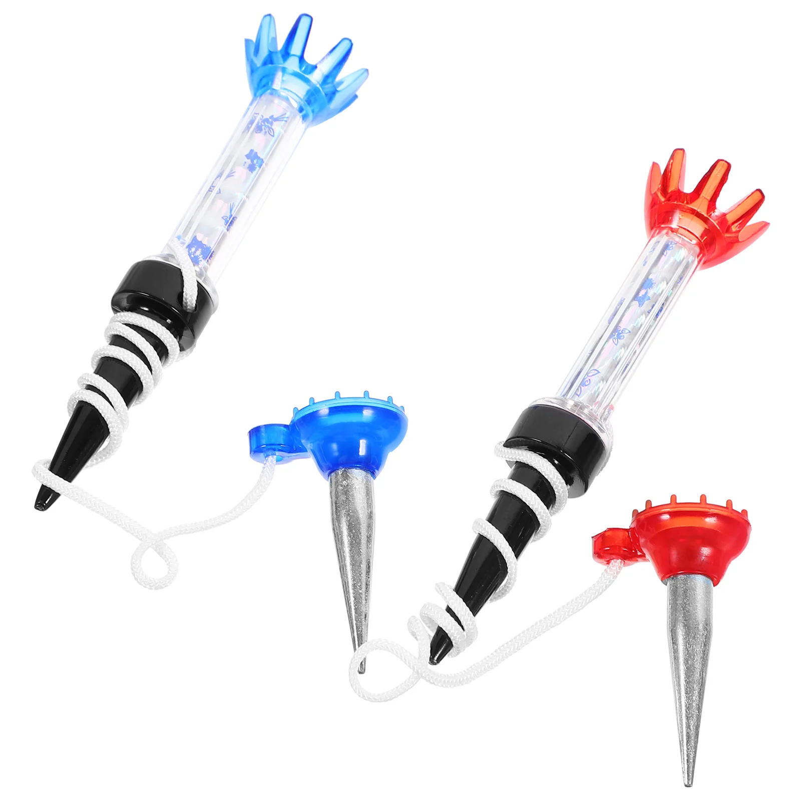 2개입 골프 티 전문가용 유연하고 실용적인 골프 티 스탠드 내구성 있는 골프 공 홀더 훈련 연습용